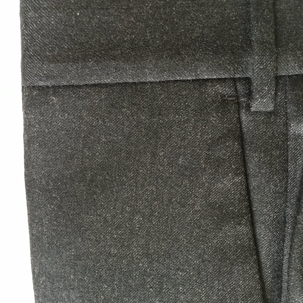 New $475 Incotex Dark Gray US-32 Men's 100% Wool Solid Pants